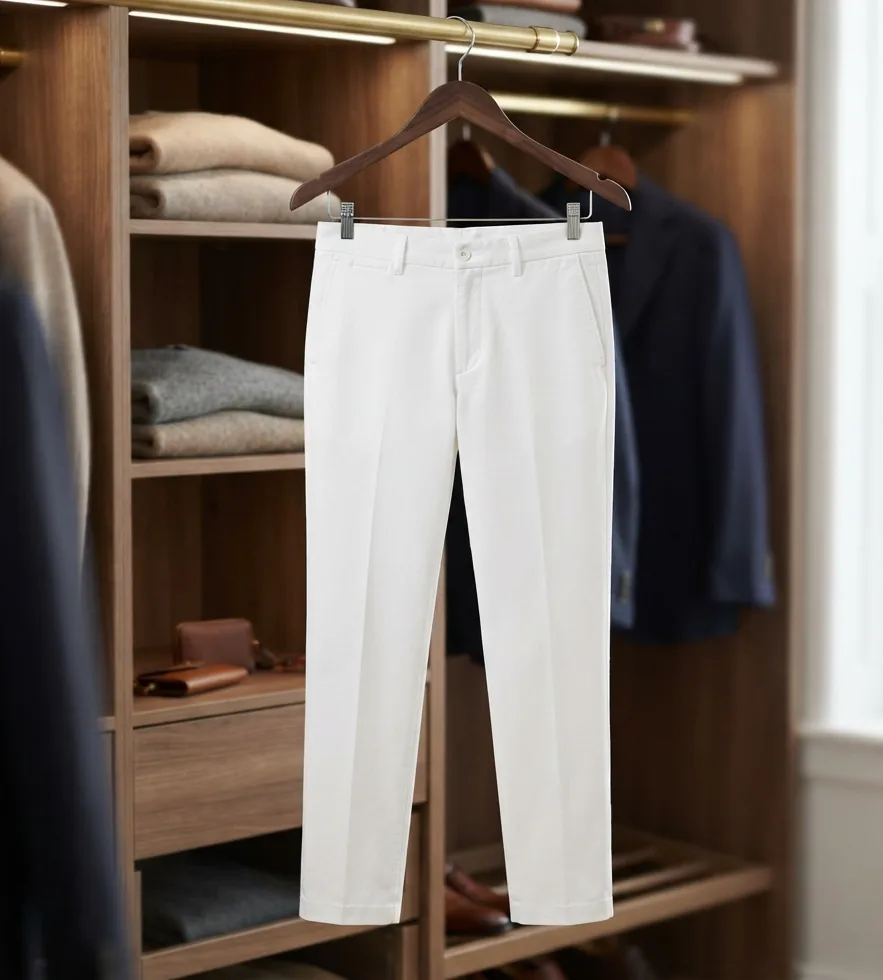 Pantalón de Vestir Blanco Sastrería - Imagen 2