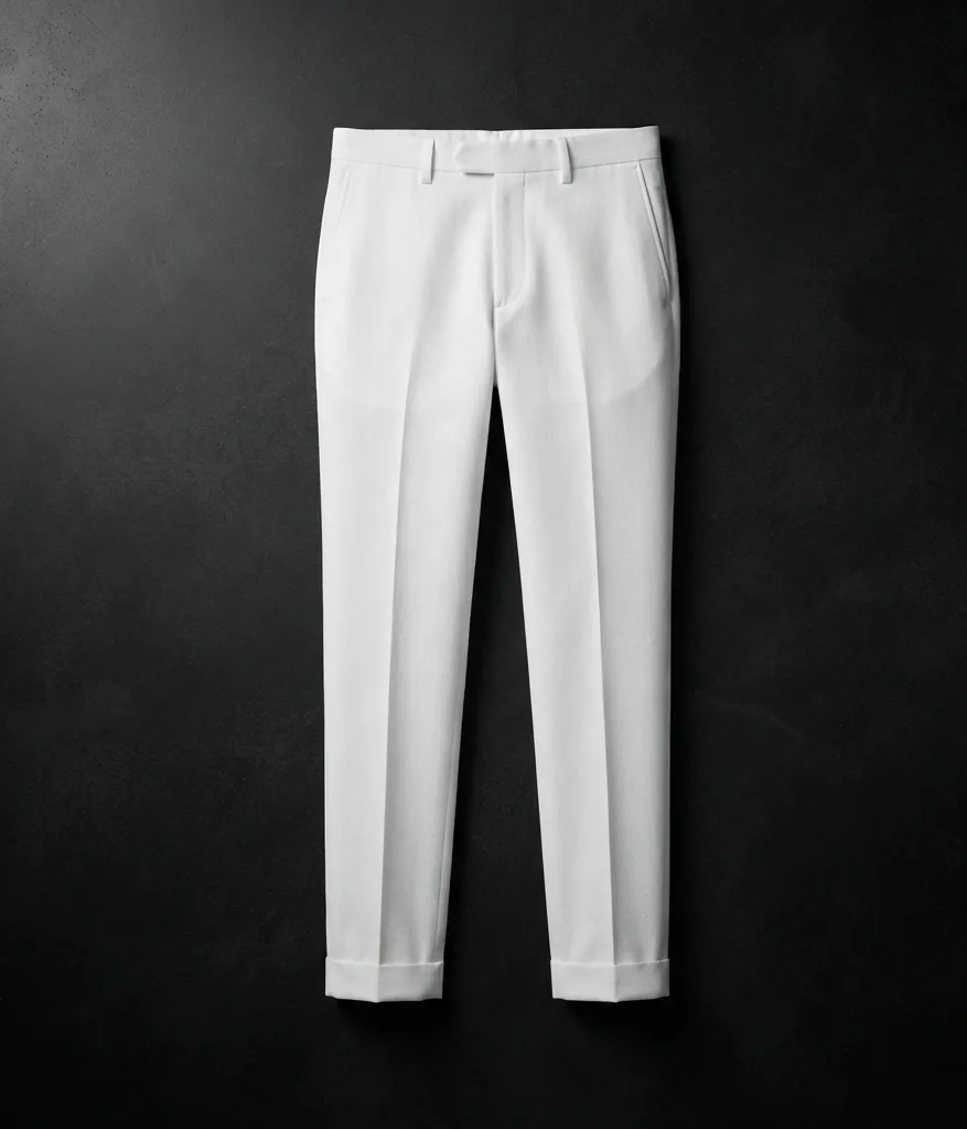Pantalón de Vestir Blanco Sastrería